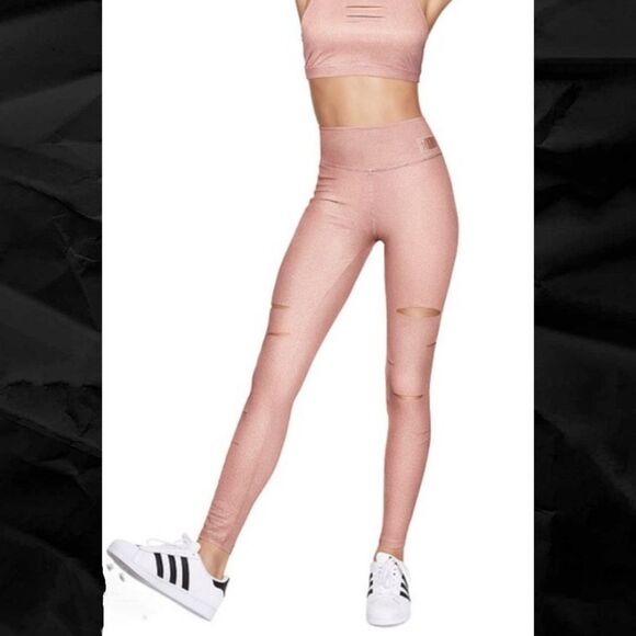 PINK Victoria's Secret Pants - Victoria's Secret Pink Ultimate Foil Slash Leggings - NWOT